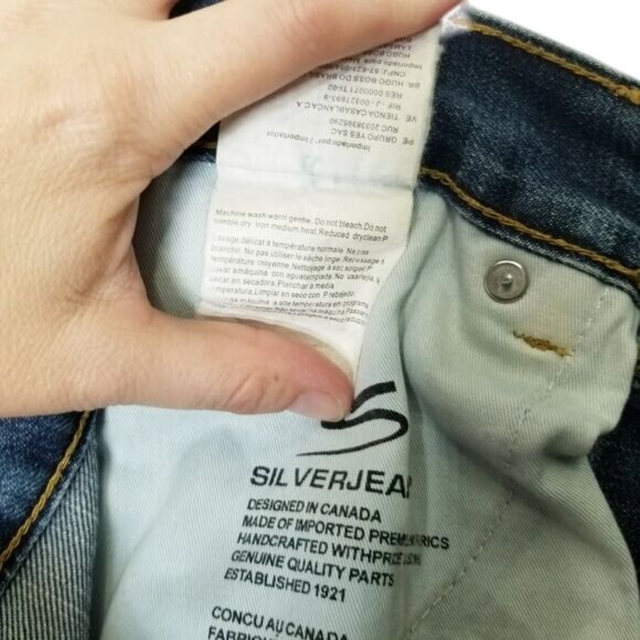 Silver Jeans Co. 925 Bootcut Jeans Mens 32x32 Medium Wash Denim Pants Button Fly - Picture 11 of 12